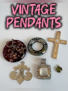 Vintage Pendants Bundle of 6